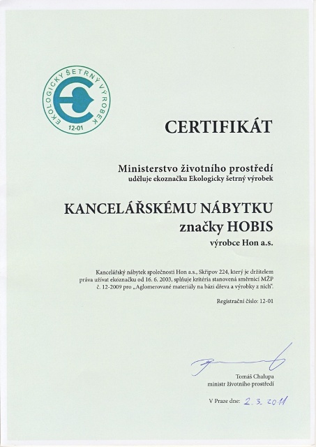 certifikat ekologicky čistý výrobok