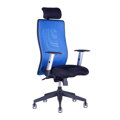 Office Pro Calypso Grand - ergonomická stolička s opierkou hlavy, Farba modrá