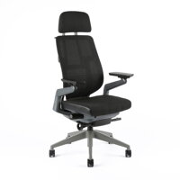 kancelárska ergonomická stolička Karme MESH - čierna sieťovina