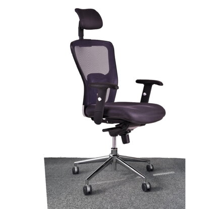 Office Pro Dike SP CHR - ergonomická kancelárska stolička s opierkou hlavy, Farba čierna